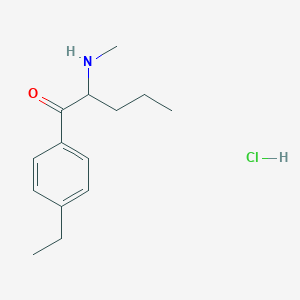 Chemical structure of 4-ethyl Pentedrone (hydrochloride)