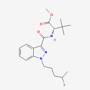 Chemical structure of 4-fluoro ADB