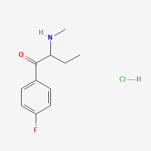 Chemical structure of 4-fluoro Buphedrone (hydrochloride)