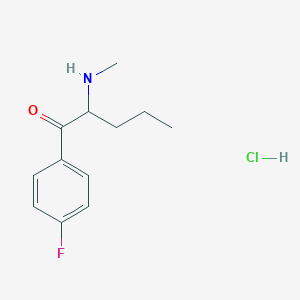 Chemical structure of 4-Fluoropentedrone hydrochloride