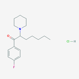 Chemical structure of 4-Fluoro PV8 Piperidine Hydrochloride