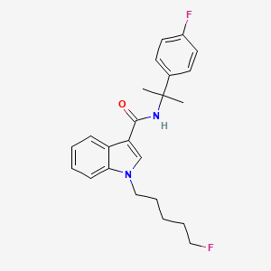 Chemical structure of 4-fluoro-CUMYL-5-fluoro-PICA