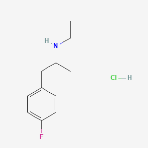 Chemical structure of 4-Fluoroethamphetamine (hydrochloride)