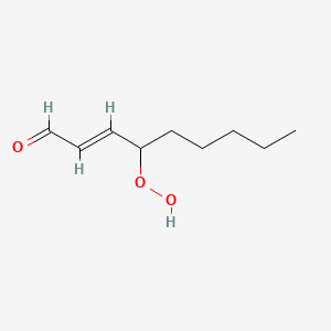 Chemical structure of 4-hydroperoxy 2-Nonenal