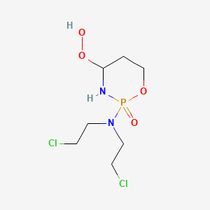 Chemical structure of 4-Hydroperoxycyclophosphamide