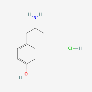 Chemical structure of p-Hydroxyamphetamine hydrochloride