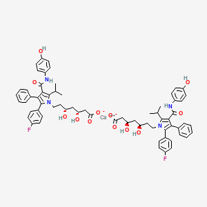 Chemical structure of 4-hydroxy Atorvastatin (calcium salt)