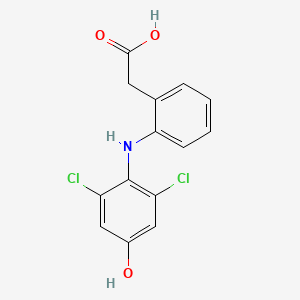 Chemical structure of 4-hydroxy Diclofenac