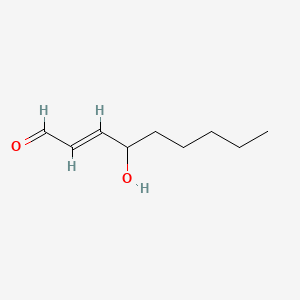 Chemical structure of 4-Hydroxynonenal