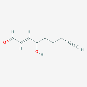 Chemical structure of 4-hydroxy Nonenal Alkyne