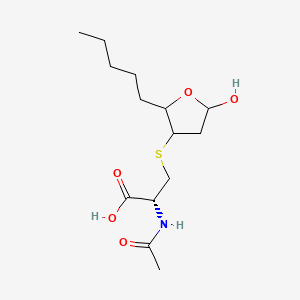 Chemical structure of 4-hydroxy Nonenal Mercapturic Acid
