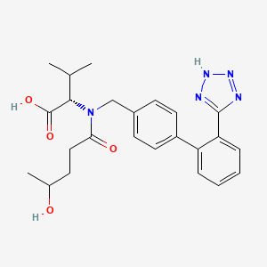 Chemical structure of 4-Hydroxyvalsartan