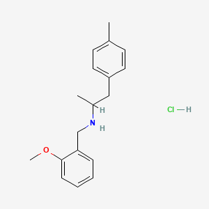 Chemical structure of 4-MA-NBOMe (hydrochloride)