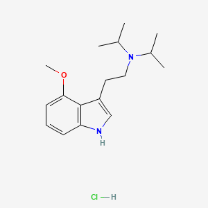 Chemical structure of 4-methoxy DiPT (hydrochloride)