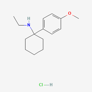 Chemical structure of 4-methoxy PCE (hydrochloride)