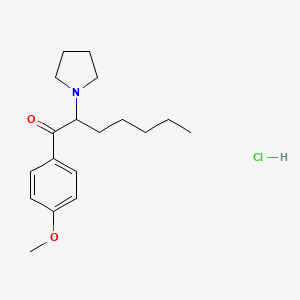 Chemical structure of 4-methoxy PV8 (hydrochloride)