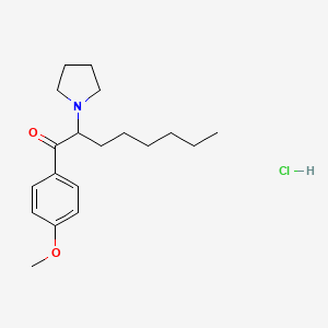Chemical structure of 4-methoxy PV9 (hydrochloride)