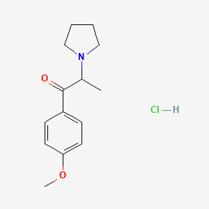 Chemical structure of 4'-methoxy-α-Pyrrolidinopropiophenone (hydrochloride)