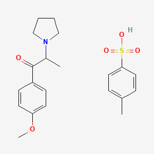 Chemical structure of 4-methoxy-α-Pyrrolidinopropiophenone (tosylate)