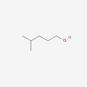 Chemical structure of 4-methyl-1-Pentanol