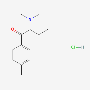 Chemical structure of 4-methyl-N-Methylbuphedrone hydrochloride