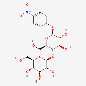 Chemical structure of 4-Nitrophenyl β-D-Cellobioside