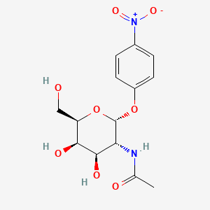 Chemical structure of 4-Nitrophenyl-N-acetyl-α-D-galactosaminide