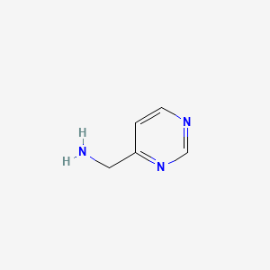Chemical structure of 4-Pyrimidine Methanamine (hydrochloride)
