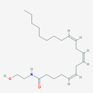 Chemical structure of N-(5Z,8Z,11Z-eicosatrienoyl)-ethanolamine