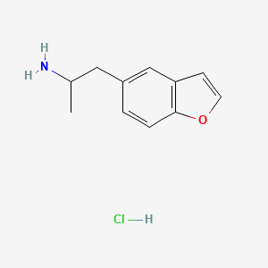 Chemical structure of 5-APB (hydrochloride)