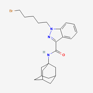 Chemical structure of 5-bromo APINACA