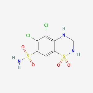 Chemical structure of 5-Chlorohydrochlorothiazide