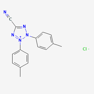 Chemical structure of 5-Cyano-2,3-di-p-tolyltetrazolium chloride