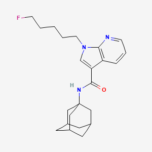 Chemical structure of 5-fluoro 7-APAICA