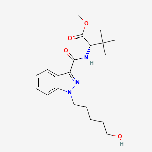 Chemical structure of 5-fluoro ADB metabolite 2