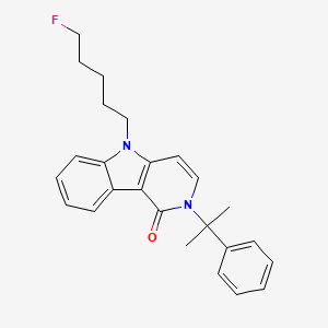 Chemical structure of 5-fluoro CUMYL-PeGACLONE
