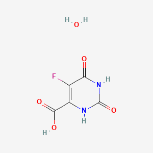Chemical structure of 5-fluoro Orotic Acid (hydrate)