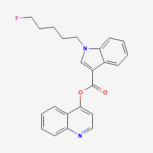 Chemical structure of 5-Fluoro-4-hydroxyquinoline PB-22