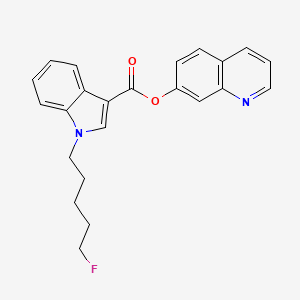 Chemical structure of 5-fluoro PB-22 7-hydroxyquinoline isomer