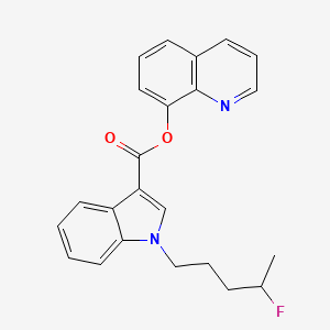 Chemical structure of 5-fluoro PB-22 N-(4-fluoropentyl) isomer