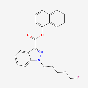Chemical structure of 5-fluoro SDB-005