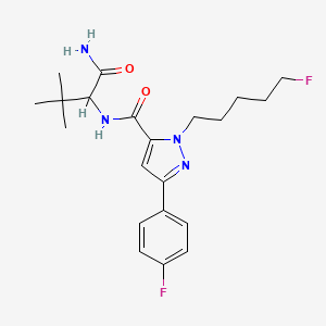 Chemical structure of 5-fluoro-3,5-ADB-PFUPPYCA