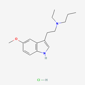 Chemical structure of 5-methoxy EPT (hydrochloride)