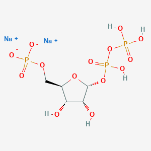 Chemical structure of 5-Phospho-D-ribose 1-diphosphate (sodium salt)