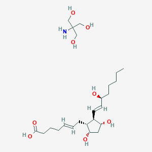Chemical structure of 5-trans Prostaglandin F2α (tromethamine salt)