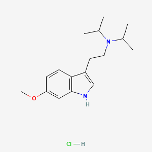 Chemical structure of 6-methoxy DiPT (hydrochloride)