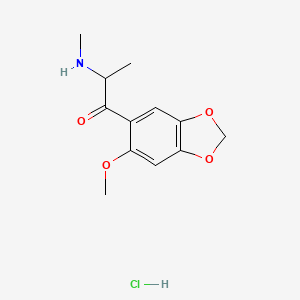 Chemical structure of 6-methoxy Methylone (hydrochloride)