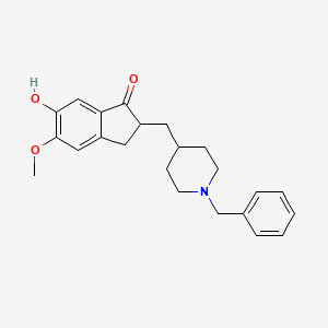 Chemical structure of 6-O-Desmethyldonepezil