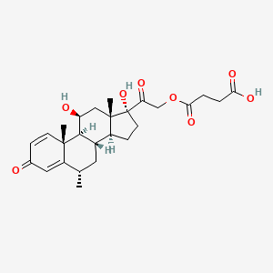Chemical structure of Methylprednisolone Succinate