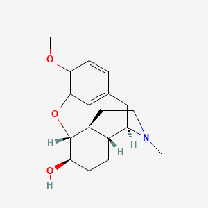 Chemical structure of 6β-Hydrocodol